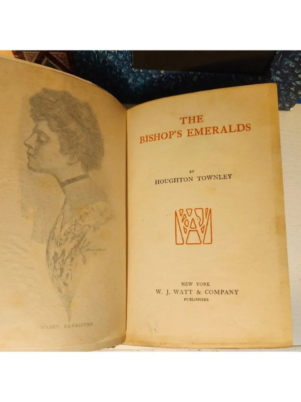 1908 The Bishops Emeralds Houghton Townley Antique Hardcover Book